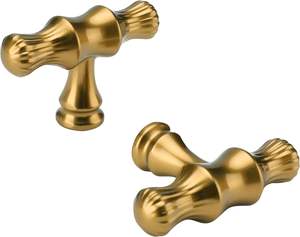 Herrajes para Gabinetes de Cocina, Cajones y Cómodas, Perillas de Aleación de Zinc con Acabado en Bronce Champagne - Product Image 4