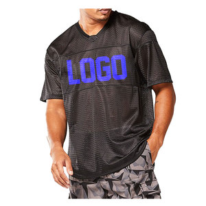 Maillot de football personnalisé en mesh avec numéro 19 vert imprimé sur le devant, unisexe, coupe courte, manches courtes, respirant, vêtement de sport - Product Image 3