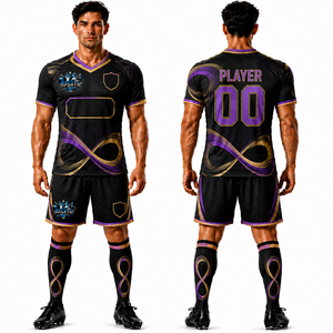Hot Selling Elite Teamwear Soccer Uniform Package with <b>Moisture</b> Control Fabric and Customized Design for All Players - Product Image 1