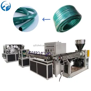 3 Layer Plastic Fiber Soft Reinforced Pipe Extruder Machine Rubber Water Garden Hose Production Line