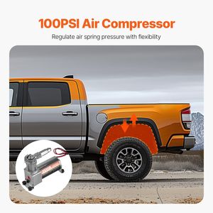 ระบบคอมเพรสเซอร์แอร์100PSI 12V ชุดควบคุมการกระแทกแบบเส้นทางเดียวชิ้นส่วนช่วงล่าง - Product Image 5
