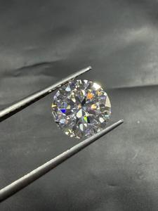 Round Brilliant Cut Lab Created Moissanite Loose Gemstone For Jewelry Making Color Play <b>Fire</b> Effect - Product Image 1