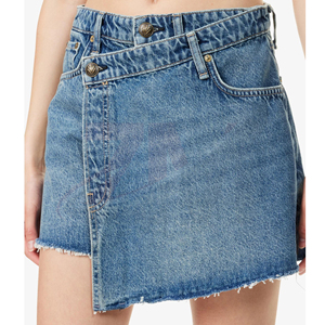 Collection de Vêtements en Denim Tendance : Hauts et Shorts en Jean Taille Haute pour Femme, Style Décontracté Streetwear - Product Image 5