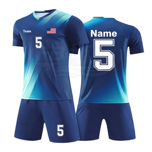 Ensemble de maillots de football personnalisés rose marine sans manches, col en V, polyester respirant, unisexe adulte, toutes saisons, nom de l'équipe, logo personnalisé - Product Image 3