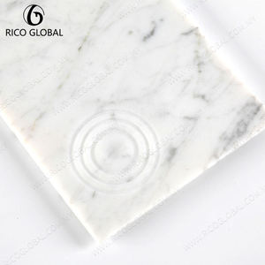 จานเสิร์ฟเซรามิคทรงสี่เหลี่ยมลายหินอ่อน ดีไซน์มินิมอล ยี่ห้อ RICO GLOBAL - Product Image 3