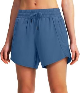 Shorts de sport d'été pour femmes en gros, séchage rapide, légers, taille haute, UPF 50+, pour la course, la gym et l'entraînement - Product Image 3