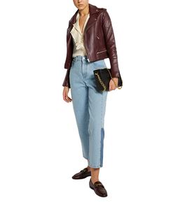 Chaquetas de cuero personalizadas de diseño acolchado moderno y ajustado, chaqueta de cuero para mujer de alta calidad, tejida en piel de oveja, transpirable e impermeable. - Product Image 4