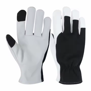 Wholesale Soft Comfortable Goat Grain Leather Assembly <b>Gloves</b> Heavy Duty Breathable Heat Spark Resistant Adjustable Wristband - Product Image 1