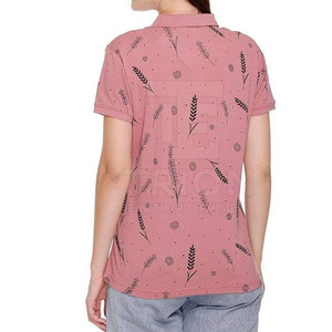 Camiseta Polo Casual de Manga Corta para Mujer, Corte Ajustado, Sublimada, Personalizada - Product Image 5