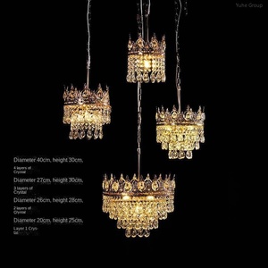 Lámpara de Araña Ovalada de Cristal Dorado Artesanal, Lámparas Colgantes Modernas para Bodas, Banquetes, Decoración de Fondo de Restaurante, Decoración de Hogar de Lujo - Product Image 1