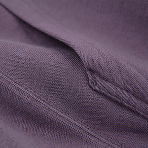 Sudadera con Capucha Morada para Mujer, Color Sólido, Manga Larga, Tejido de Algodón Transpirable, Ropa Casual de Otoño - Product Image 5