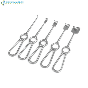 Retractor Volkmann Premium con Puntas Afiladas y Cegas, Instrumentos Quirúrgicos Ortopédicos de Acero Inoxidable, Herramientas con Certificación CE ISO - Product Image 2