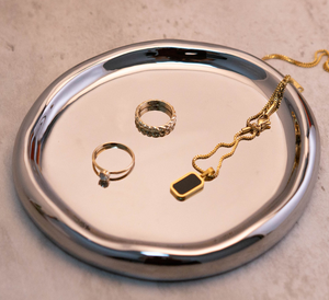 Bandeja de Metal de Aluminio de Alta Calidad para Joyería, Bandeja de Almacenamiento de Anillos y Collares, Bandeja de Metal para Joyas en Oferta - Product Image 4