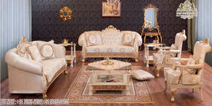 Ensemble de canapé de salon avec tapis sculpté Royal, ensemble de canapé sculpté de luxe de Style espagnol, ensemble de canapé de salon de Style européen de marque - Product Image 6