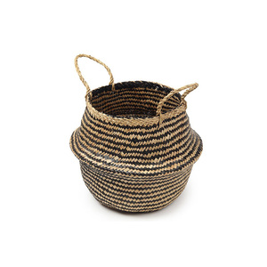 Cestas de ropa tejidas de hierba marina, las más vendidas, para almacenamiento de ropa y decoración del hogar. - Product Image 4