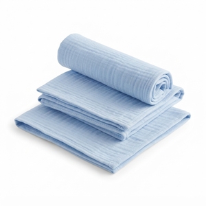 Lingette pour bébé en coton, tissu éponge doux de qualité supérieure pour le bain et le visage - Product Image 1