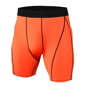 Wholesale <b>Men's</b> Solid Compression Shorts Custom <b>Base</b> <b>Layer</b> High Waist Elastic Waist Bodybuilding Stretch Workout Quick Dry - Product Image 1