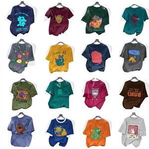 Camiseta de Mujer Personalizada con Estampado Gráfico, Ecológica, Transpirable, Holgada, de Manga Corta, Informal, Multicolor, de Algodón - Product Image 1