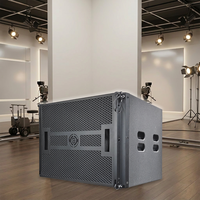 Haut-parleur Line Array externe à trois voies de performance professionnelle de grande envergure, série LS3 MRL, avec aimant néodyme, 8 Ohm 250W, enceinte en bois LF