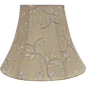 Paralume a Forma di Campana per Lampada a Ragno, Stile Transizionale, Oro Chiaro, 12 Pollici di Larghezza, 6x12x9-1/2 Pollici - Coprilampada Resistente ed Elegante - Product Image 1