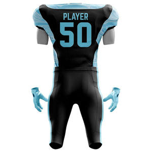 Uniforme de Fútbol Americano para Hombre, Estilo Único, Manga Corta, Diseño Impreso, Secado Rápido, Transpirable, Alta Calidad, 100% Poliéster - Product Image 3