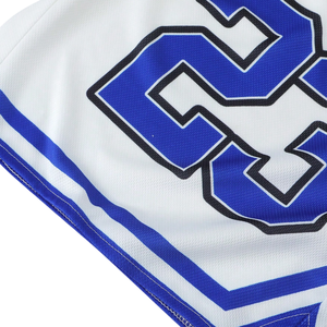 Shorts de basketball en mesh à séchage rapide, personnalisables par sublimation, pour hommes, respirants, pour l'entraînement et l'uniforme de basketball. - Product Image 4