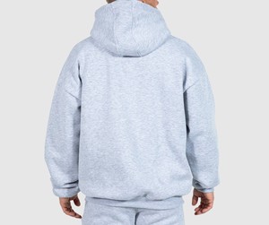 Nouveau design – Sweat à capuche d'hiver pour homme, coupe classique, 100 % coton molletonné, couleur unie, avec fermeture éclair frontale personnalisée – Vente en gros, haute qualité - Product Image 3