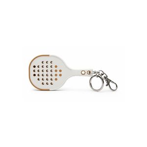 New High Quality Padel Racket Keychain Custom Size Promotional Durable Rubber Tennis Racket <b>Keytag</b> Custom Logo Embossed Printing - Product Image 2