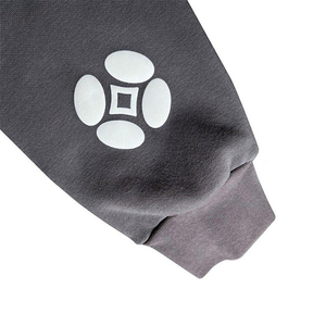 Sweat à capuche unisexe en molleton tricoté, impression 3D en relief personnalisée, 100 % coton, grande taille, hiver, design doublé pour homme, impression logo en mousse - Product Image 5