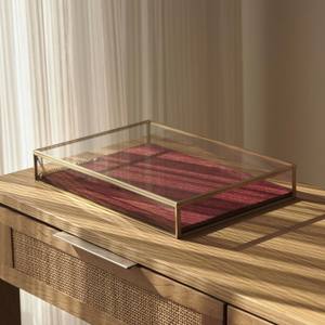 Impresionante organizador de joyas de metal y vidrio que transforma tus accesorios preciosos en una exhibición lujosa de elegancia. - Product Image 5