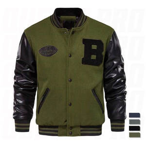 Nueva Chaqueta Varsity Letterman en Oferta, Chaqueta Casual Personalizada para Hombre, Cuello Alto, Abrigo de Moda, Ropa Urbana, Ropa Exterior - Product Image 6