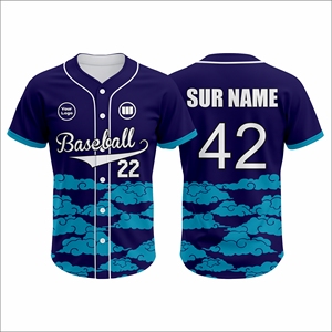 Custom Sublimated <b>Baseball</b> Uniform Jersey Set Breathable Polyester Quick Dry Half Summer Team Sportswear OEM Wholesale Unisex - Product Image 1