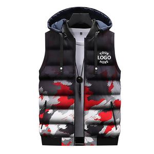 2022 unisexe Logo personnalisé gilet rembourré réversible imperméable et respirant Style décontracté avec fermeture à glissière mode d'hiver - Product Image 3