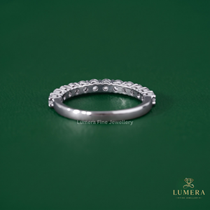 Lab Grown Round Brilliant Cut Sparkling Diamond Ring Solid Gold Plated Fine Jewelry For Anniversary Wedding Gift For Her - Product Image 4