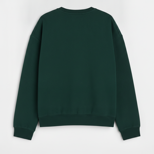 Sudadera de Cuello Redondo HERITAGE Verde Bosque con Bordado de la Estatua de la Libertad, Personalizada OEM ODM para Hombre y Mujer - Product Image 3