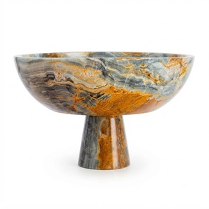 Tazón de Resina Epoxi Ecológico al por Mayor con Borde Ondulado Irregular, Tazones Decorativos de Lujo en Azul Turquesa para Hogar Moderno y Hotel - Product Image 3
