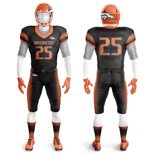 Stylish American Football Jersey Uniform Customizable Reinforced Panels Durability Breathable Mesh Heat-Transfer Printed 100% - Product Image 1