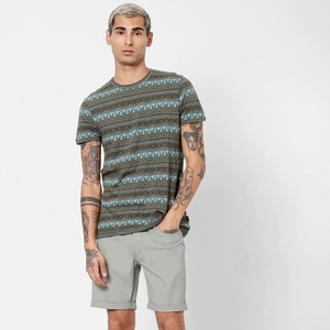 Wholesale Custom <b>Men's</b> Casual T-Shirt Vintage Ethnic <b>Animal</b> Print Oversized Breathable Short Sleeve O-Neck 100% Cotton Tee - Product Image 1