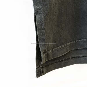 Personnalisé votre logo à l'ancienne mode 100% coton lourd hommes plaine tshirt Vintage lavage à l'acide tshirt - Product Image 6