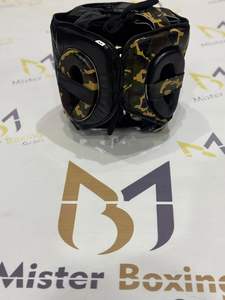 Protège-tête de boxe en cuir de vachette véritable pour entraînement et sparring, protection faciale, prix de gros, en vente - Product Image 3