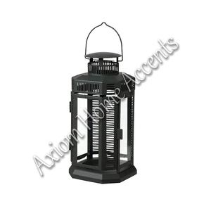 Axiom Home Accents' Elegant Coastal Chic Luxe Portavelas de madera Linternas y tarros Decoración navideña hecha a mano - Product Image 4