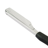 Rasoir professionnel en acier inoxydable avec lame japonaise, manche en bambou naturel, design pliable, écologique, couleurs personnalisées
