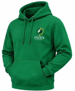 Sudadera con Capucha Personalizada con Gráficos, Estilo Urbano, Talla Grande, para Hombre, Color Verde, Corte Regular - Product Image 1