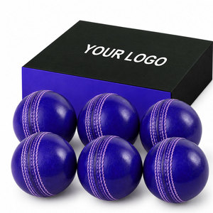 Leather Cricket Stress <b>Ball</b> Soft PU Squeeze Fidget Toy Red Stitched Decompression <b>Ball</b> for Training - Product Image 6