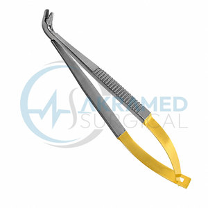Porte-aiguille TC à 90 degrés, pointes de 5 mm en carbure de tungstène, instrument chirurgical ophtalmique en acier inoxydable, certifié CE, réutilisable - Product Image 4