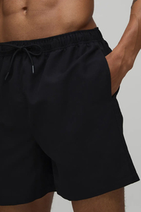 Shorts de bain décontractés pour hommes, taille haute, avec impression de logo personnalisé, pour la plage - Product Image 3