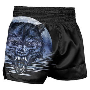 Pantalones Cortos de Boxeo Muay Thai para Hombre, Ligeros, de Poliéster, para Gimnasio, Deportes, Artes Marciales, Kickboxing y Entrenamiento de MMA - Product Image 2