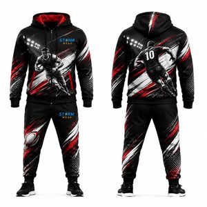 Survêtement de rugby personnalisé en gros, tenue d'échauffement de course par sublimation, vêtements de sport haute performance pour hommes et femmes - Product Image 1