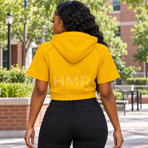 HMR Sorority Sisterhood Fashion Women Pullover Hoodie Crop Top Hoodies Women Fashion Crop Top Sweatshirt - Product Image 5