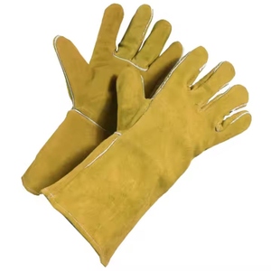 Gants de sécurité en cuir de vachette pleine fleur de qualité supérieure, réfléchissants, pour la construction, la lutte contre les incendies, résistants à l'abrasion, pour le travail - Product Image 2
